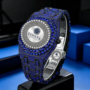 Reloj de Lujo con Diamantes para Hombre, Estilo Hip Hop, Reloj de Pulsera de Cuarzo, Acero Inoxidable, Reloj Personalizado con Moissanita, LOISTA JEWELS - Product Image 2
