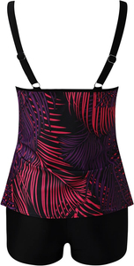 Ensembles de bikinis taille haute pour femmes, écologiques, à col halter, imprimé animal, sexy, push-up, avec bas de maillot à nouer sur les côtés, maillot de bain d'été - Product Image 3