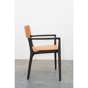 Chaise de salle à manger en bois de frêne de luxe, siège rembourré moderne, mobilier de salle à manger en bois massif pour la maison, le restaurant, l'hôtel PISANO - Product Image 1