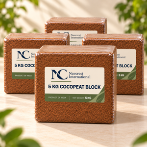 Bloc de tourbe de coco à faible conductivité, substrat de culture 5 kg avec capacité d'expansion de 80 L, écologique et haute rétention d'eau - Product Image 1