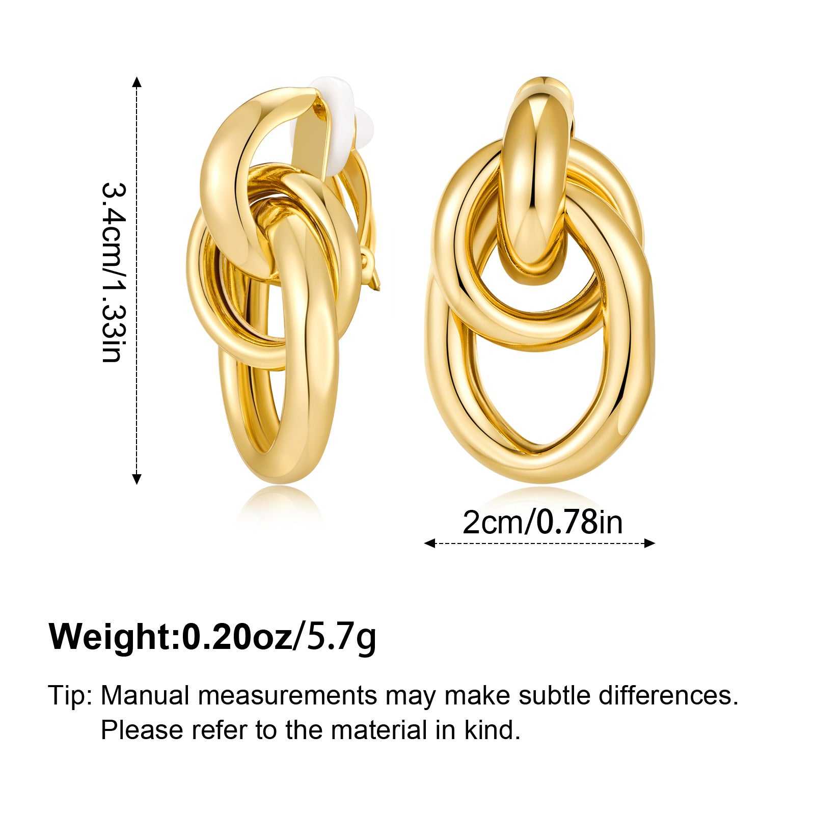 EJ006A Copper Tube Earrings Gold