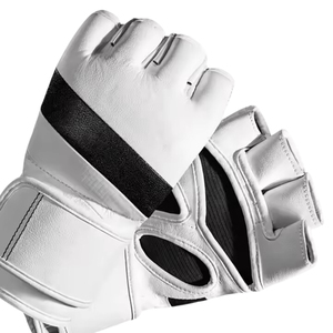 Guantes de Boxeo Profesionales OEM para Hombre, Hechos en Pakistán, de Cuero, con Medio Dedo, Transpirables, con Cierre de Cordones - Product Image 6