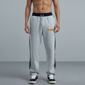 Pantalon de jogging OEM léger en laine 420 GSM pour homme, taille élastique, 100 % coton, écologique, respirant, séchage rapide - Product Image 1