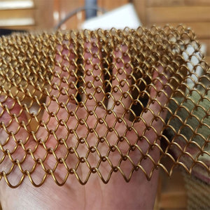 Thanh lịch trang trí chuỗi lưới với lưới kim loại Rèm dệt lưới nhôm khung cửa sổ đôi móc chuỗi nhà khách sạn trang trí tường - Product Image 5