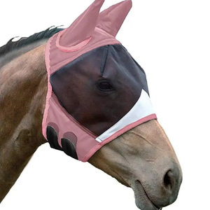 Équipement équestre anti-mouches et anti-moustiques, personnalisable, de style identique, pour chevaux sans oreilles, ajustement réglable, pour l'exportation - Product Image 3