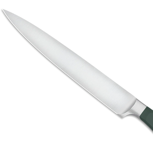 Couteau de cuisine tranchant avec manche riveté vert foncé, lame en acier inoxydable pour couper la viande et les légumes - Product Image 5