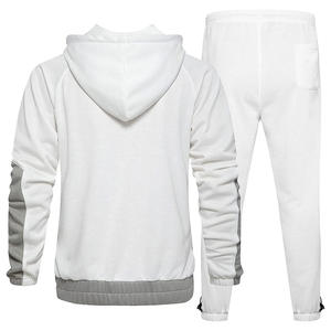 Conjunto Deportivo de 2 Piezas para Hombre, Chaqueta con Cierre Completo y Pantalones Jogger de Algodón, Tejido Suave, Informal, para Entrenamiento, Gimnasio, Venta al Por Mayor - Product Image 2