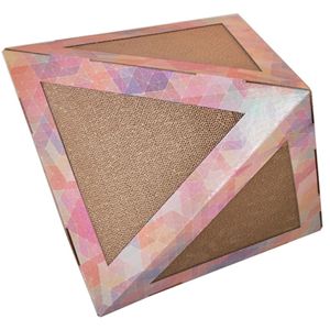 Cuccia Tiragraffi Triangolare Ultra Premium per Gatti, Design Pieghevole a Puzzle per il Divertimento Felino - Product Image 1