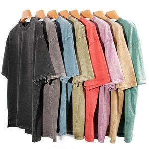 2026 Custom logo Streetwear Oversized Heavy Cotton <b>Men</b> <b>T</b>-<b>shirts</b> Graphic High Quality Print <b>Brown</b> Acid Wash <b>t</b> <b>Shirt</b> for <b>Men</b> - Product Image 5