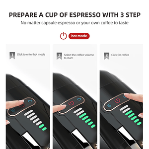 Macchina per Espresso Automatica 5-in-1 PSH2B BK (ST514K) 19 Bar con Estrattore Caldo/Freddo, Indicatore Livello Acqua e Funzioni per Caffè in Capsule - Product Image 6