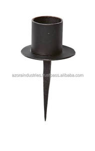 Most Selling Gold Copper Iron Handmade Azora <b>Industries</b> Rustic Finish Elegant Metal Candleholder Home Decor Christmas Easter - Product Image 3