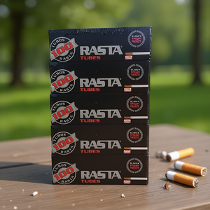 หลอดรูปทรงราสต้า 100 ชิ้น แพ็คสีดำ อุปกรณ์สูบบุหรี่ - Product Image 3