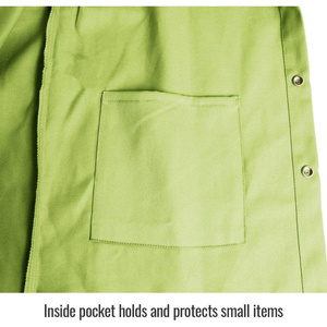 Veste de soudeur en coton FR de qualité supérieure, protection corporelle industrielle, ignifuge, pour la lutte contre les incendies - Product Image 3