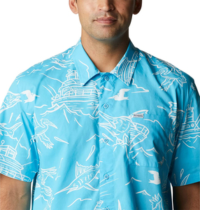 T-shirts de plage pour hommes, légers, à séchage rapide, respirants, manches courtes, sur mesure, 100% coton, pour vêtements de bain. - Product Image 6