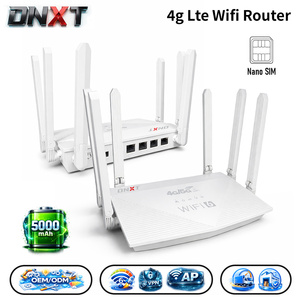 <span class=keywords><strong>Mini</strong></span> routeur Wifi DNXT, Wifi 6, 300 Mbps, modem Cat4, 4G, 1WAN/3LAN, modem VPN Wifi avec carte SIM, 5000 mAh, mode AP, routeur LTE avec carte SIM, utilisation domestique - Product Image 1