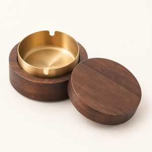Cendrier moderne en bois massif pour usage intérieur et extérieur - Product Image 3