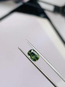 IGI Certified Natural Deep Green Sapphire <b>Rectangular</b> <b>Cushion</b> Cut Non Heated Non Treated 1.49 Ct Collector Gemstone for Jewelry - Product Image 2