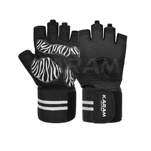 Pakistan Made Professional Half Finger Leather Gym <b>Gloves</b> Comfortable Fit <b>Weight</b> Lifting <b>Training</b> for Adults - Product Image 2