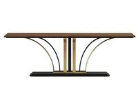 Nouvelle arrivée : table console en bois avec cadre en métal doré, tiroirs de rangement, meuble d'entrée de luxe, décoration