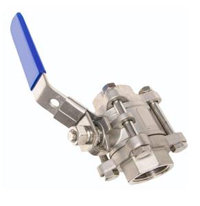 Válvula de Bola de Acero Inoxidable 316 de 3 Piezas, Extremo Roscado, Pasante Completo, Clase 150, Baja en PTFE, OEM, la Más Vendida para la Industria Petroquímica - Product Image 4