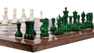 Wholesale Organic Material Animal Theme <b>Square</b> Bone Inlay Luxury Handmade Carved Chess <b>Set</b> with Chess Board and Pieces - Product Image 4