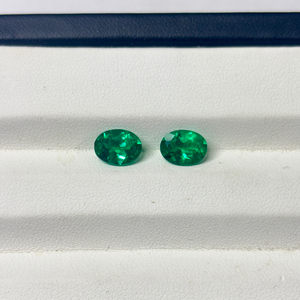 Lab Grown Oval Cut Green Colombian Emerald Gemstones for Jewelry Making IGI Certified Loose 5x7mm-8x10mm Color Play/<b>Fire</b> - Product Image 4