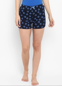 Shorts de Mujer con Estampado de Puntos, Cintura Elástica, Tejido Casual, Transpirable, Corte Regular - Product Image 2