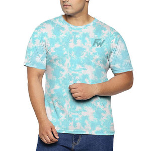 Camiseta Tie Dye para Hombre, Estampado Vintage, Estilo Casual Urbano, Manga Corta, Diseño Personalizado, Ropa al por Mayor - Product Image 1