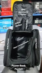 Obexa Durable PVC Magnetic Tank Bag for Motorbike Fuel Tank with <b>Secure</b> Grip Magnets - Product Image 4