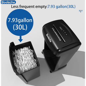 Large Capacity Heavy Duty 19 Sheet Cross Cut Document & Credit Card <b>Shredder</b> with 7.93 Gallon Pullout Wastebasket - Product Image 5