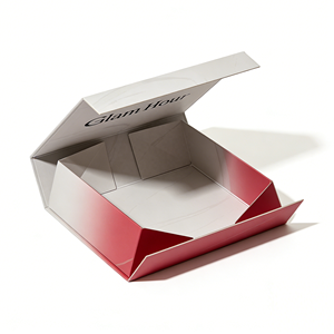 Boîte cadeau en carton magnétique de luxe écologique et recyclable avec laminage mat, impression de logo personnalisée pour les soins de la peau et les fards à joues - Product Image 1