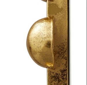 Beaded Gold Round Wall <b>Mirror</b> – Decorative Metal <b>Frame</b> <b>Mirror</b> for Living Room, Bedroom & Luxury Home Decor - Product Image 3