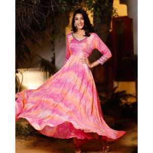 Robe évasée rose-orange taille XS, respirante, idéale pour les occasions décontractées - Product Image 3