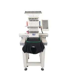JCS-1201 máquina de bordado cabeça única com máquinas de vestuário barata preço