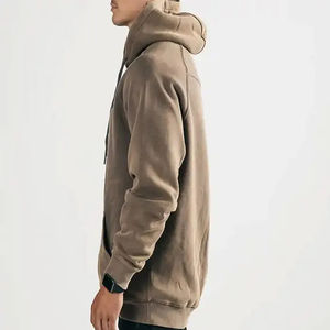 Luxury Hip Hop Plain Hoodies Men Blank 100% Cotton Hoodie Streetwear Oversized Heavy Cotton Heavyweight Hoodies - Product Image 5