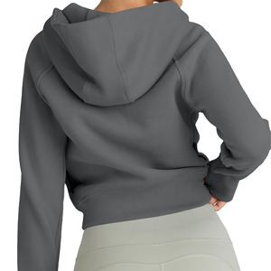 Wholesale Mens Womens Hooded Zipper <b>Jackets</b> Premium Fleece Full Zip Sweatshirts Custom Printing Embroidery Manufacturer Womens - Product Image 6