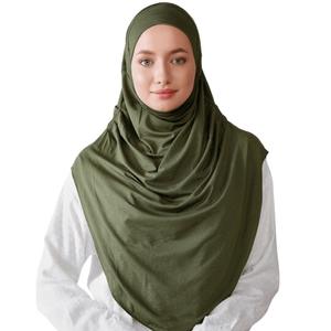 Hiyab Musulmán de Jersey Liso para Mujer, Pañuelo Islámico Elástico y Suave, Cómodo, Venta al Por Mayor - Product Image 1