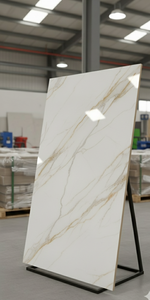 Baldosas de Porcelana PHOENIX CARRARA 600x1200mm, Aspecto de Mármol Natural, Modernas, para Uso en Villas y Supermercados, Acabado Brillante, 8mm - Product Image 2