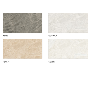 Scalework Factory French Cream Rock Style Stone Effect <b>Metal</b> Matte <b>Grid</b> Mosaic Bathroom Floor Tiles 600x1200mm 12mm Thick - Product Image 2