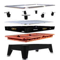 Table de billard Viceroy Tournament Edition, rectangulaire, durable, usage commercial, construction en bois pour adultes, garantie 3 ans, batterie