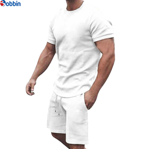 Ensemble de jogging court pour homme grande taille avec logo personnalisé, respirant, collection été, style vacances à la plage, confortable - Product Image 5
