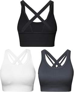Sujetador Deportivo de Yoga para Mujer, Talla Grande, Ecológico, Transpirable, de Alta Sujeción, de Secado Rápido, de Nailon, Color Sólido, para Correr, 2025 - Product Image 2