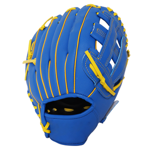 Blue Synthetic Insulated <b>Baseball</b> Glove H-Web Left-handed Full Finger Hook and Loop Closure Adult Non-Slip Catcher - Product Image 6