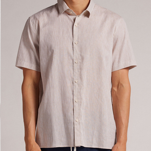 Camisa Personalizada para Hombre, Casual, Manga Larga, Cuello Redondo, Diseño a Cuadros, 100% Algodón Tejido, Estampado en Serigrafía Frontal, Opciones de Color, Cierre de Botones, OEM ODM - Product Image 6