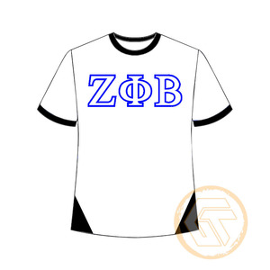 T-shirt décontracté 100 % coton respirant de haute qualité personnalisé Zeta Phi Beta pour femmes, avec logo sur mesure, vêtements de sororité, vente en gros - Product Image 3