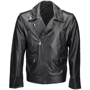 Veste en cuir effet peau de serpent au design unique pour homme, broderie de logo personnalisée, cuir brillant, vêtement d'extérieur, col montant, style motard - Product Image 5