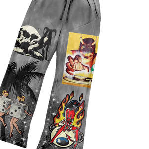 Ensemble de survêtement deux pièces décontracté 2026 personnalisé, épais, hiver, tissé, 100% coton molletonné, style vintage, coupe oversize, pantalon de survêtement et sweat à capuche, livraison rapide - Product Image 3