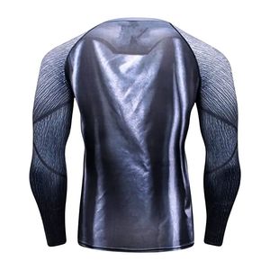 Chemise de sport athlétique à manches longues en tissu extensible à séchage rapide, camouflage sublimé, compression, protection contre les éruptions cutanées - Product Image 3