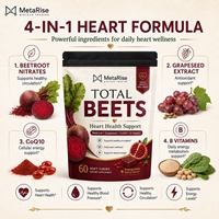 Enrichi en extrait de betterave, il favorise une circulation sanguine saine et maintient la santé cardiovasculaire pour les soins quotidiens des adultes.