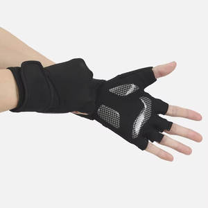 Gants de cyclisme personnalisés pour hommes, demi-doigts, respirants, pour la musculation, antichoc, avec coussinets en microfibre, à enfiler - Product Image 2